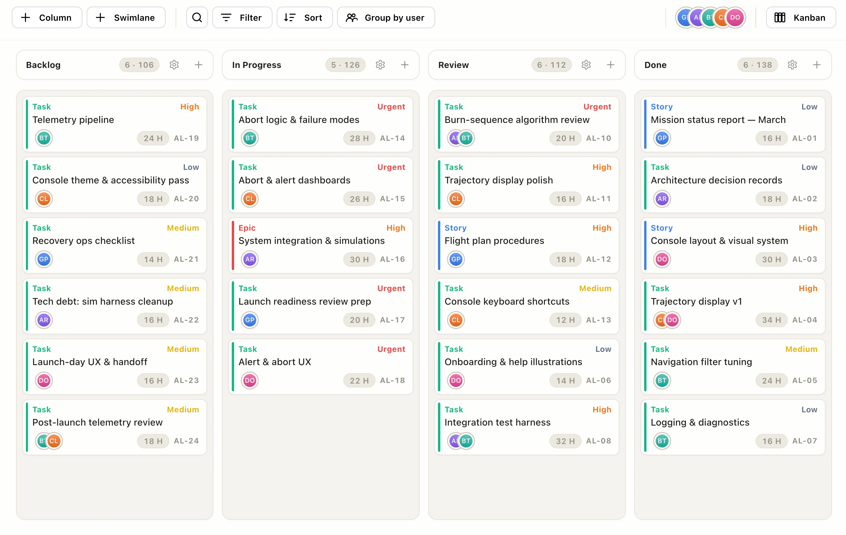 EverGantt Task Tracker view